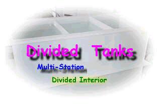 divided plastic tanks
